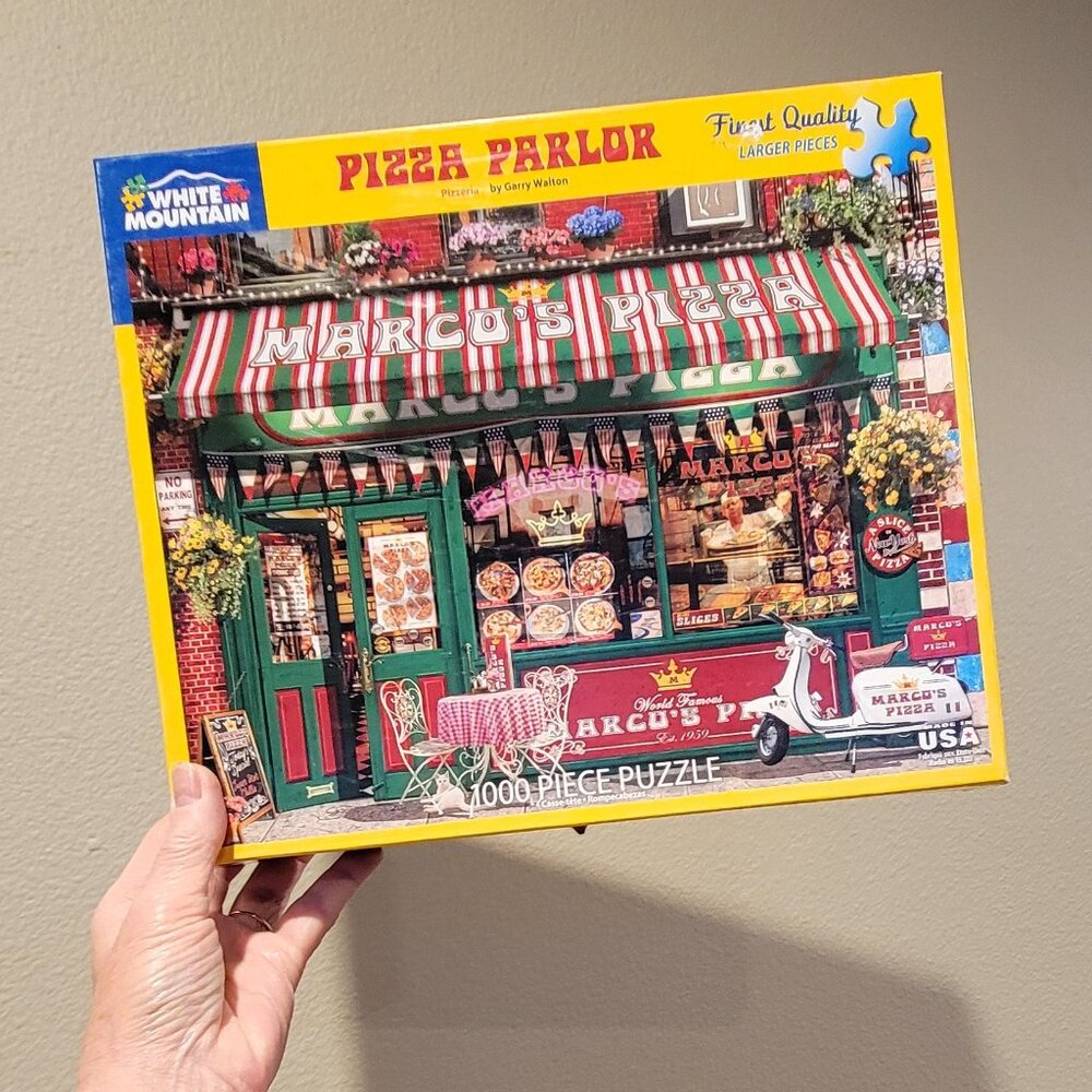 White Mountain PIZZA PARLOR Jigsaw Puzzle 1000 pieces